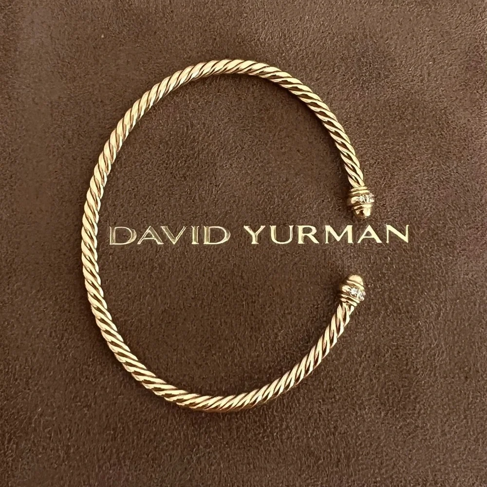 David Yurman 18K Classic Cablespira Bracelet